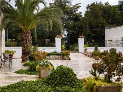 Ci ritroviamo cos� in un grazioso cortile ricco di piante, dal quale si intravede l�enorme giardino che circonda la villa